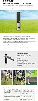 ゴルフ練習器具　Ｇ　BOARD Ｓ G-Board Golf Swing Balance Board Trainer Revolutionize Your